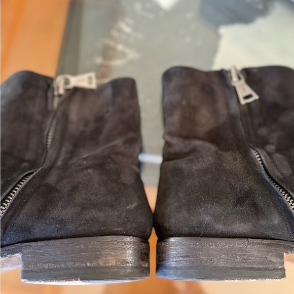 John Varvatos Morrison Sharpei Men's Black Suede Ankle Boots Size 11 - Picture 13 of 14